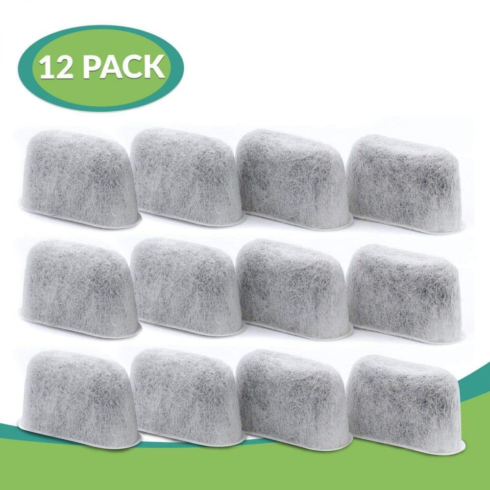 Cuisinart Compatible Activated Charcoal Water Filter Replacement (12-pack): Universal fit for pure, refreshing taste.