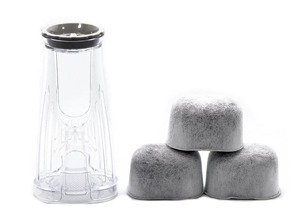 Keurig Water Filter Starter Kit with 3 replacement cartridges for Keurig 2.0 K-Duo, rear reservoir filter