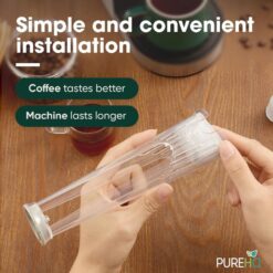 Keurig water filter holder with charcoal filter for K-Supreme, K-Slim, K-Express coffee makers