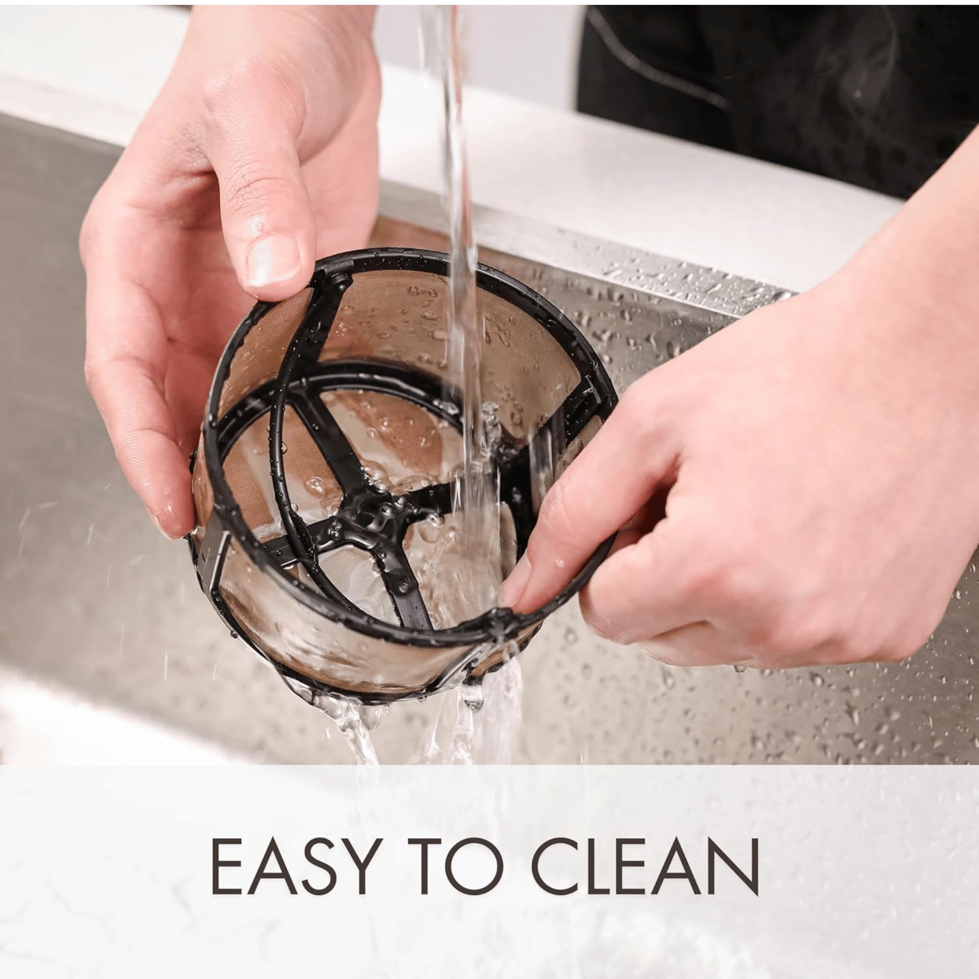 Reusable Mesh Coffee Filter for Keurig K-Duo Essentials and K-Duo Brewers Machine, With 2 Refillable K Cups Pod - Gold Tone Mesh Filter - Image 4