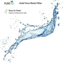 PUREHQ Gold Tone Mesh Filter: Reusable K-Duo mesh coffee filter for Keurig K-Duo Essentials brewers.