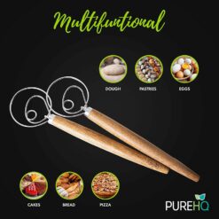 Danish Dough Whisk Mixer 2-Pack: 13