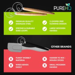 Danish Dough Whisk Mixer: 2-pack of 13