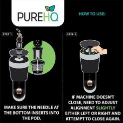 How to use Reusable K Cups for Keurig Supreme coffee maker: Fill, align needle, and adjust slightly if machine doesn't close.