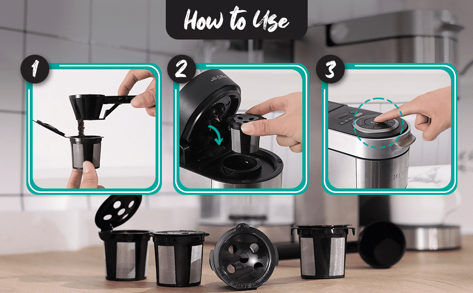 12-Pack KEURIG Replacement Water Filters: Keurig compatible, activated charcoal, universal fit