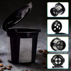 Reusable K Cups for Keurig Supreme: Refillable coffee pods, 4 pack, for Keurig Supreme and K-Supreme Plus coffee maker.