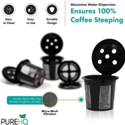 Reusable K Cups for Keurig Supreme: Refillable K-Cups with coffee scoop for Keurig Supreme & K-Supreme Plus coffee makers.