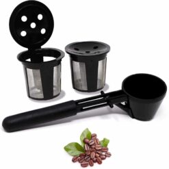 Reusable K Cups for Keurig Supreme: Refillable K-Cups with coffee scoop for Keurig Supreme and K-Supreme Plus coffee makers.