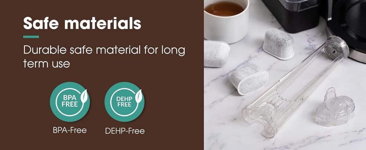 6 Keurig compatible activated charcoal water filters for Keurig 2.0 and 1.0 coffee machines