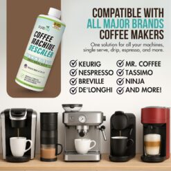 PureHQ Coffee Machine Descaler: Universal descaling solution for Keurig, Nespresso, Breville, Mr. Coffee, Tassimo, Ninja, De'Longhi espresso machines
