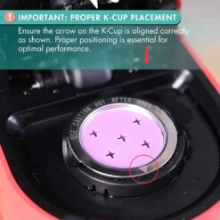 Reusable K Cups for Keurig: Proper K-Cup arrow placement ensures optimal performance in Keurig K Supreme, K-Duo Gen 2, and K Slim coffee makers.
