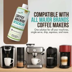 PUREHQ Coffee Machine Descaler: Universal descaling solution for Keurig, Nespresso, Delonghi, and all coffee machines. Made in USA.