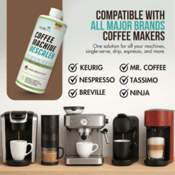 PUREHQ Coffee Machine Descaler: Universal descaling solution for Keurig, Nespresso, Breville, Mr. Coffee, Tassimo, and Ninja coffee machines.