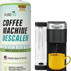 PureHQ Coffee Machine Descaler: Universal descaling solution for Keurig, Nespresso, Delonghi & more. 10 uses, made in USA.