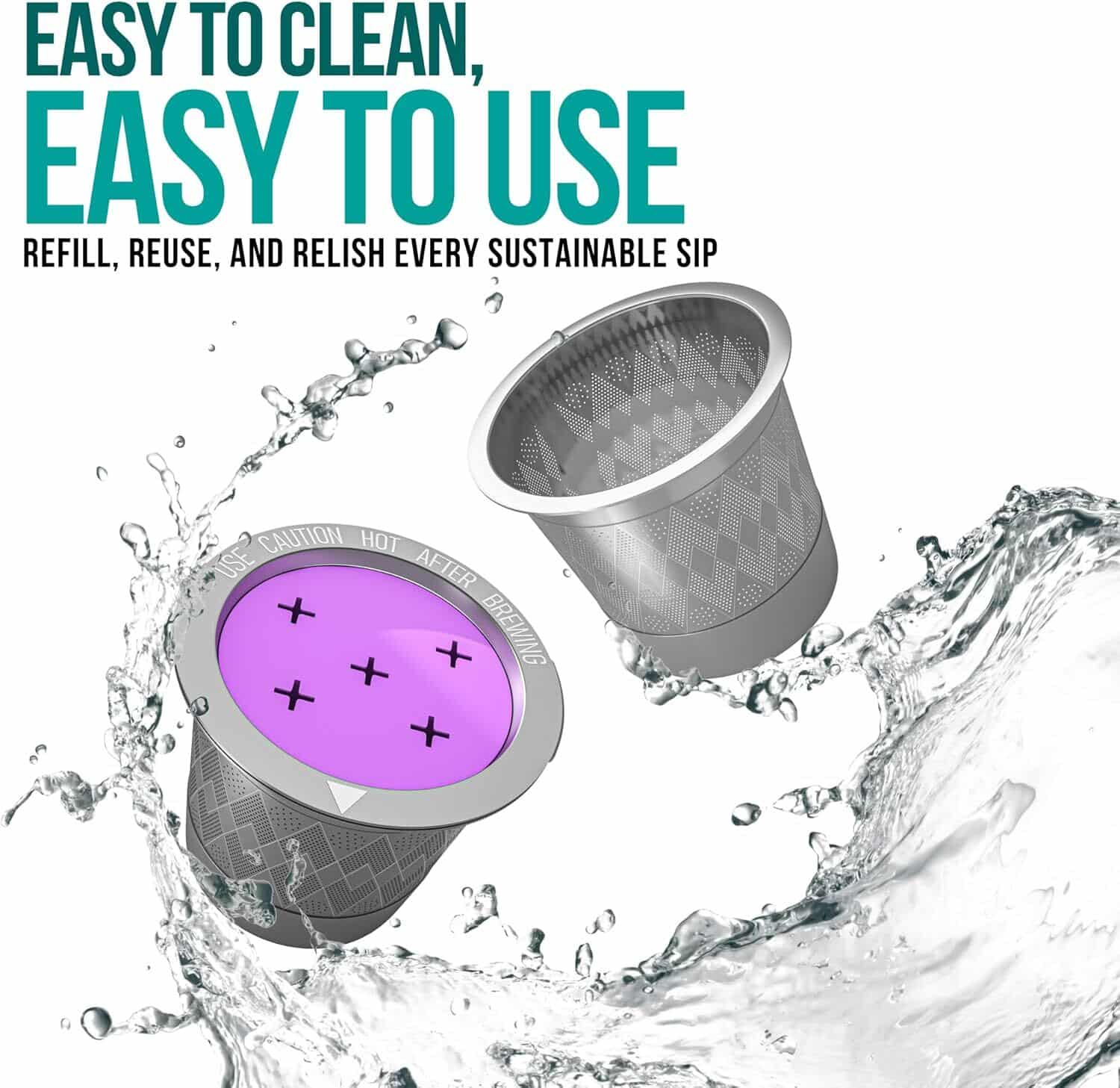 Reusable K Cups for Keurig: Stainless steel refillable K-Cup for Keurig K Supreme, K-Duo Gen 2, K Slim coffee makers.