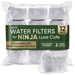 PureHQ Ninja Luxe Cafe water filters, 12-pack. Compatible with Ninja espresso machines, 2-year supply.
