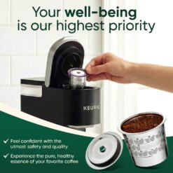 Reusable K Cups for Keurig: Stainless steel refillable pods compatible with Keurig 1.0 & 2.0 brewers, including K-Elite & K-Classic.