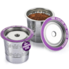 Reusable K Cups for Keurig: Stainless steel refillable pods compatible with Keurig 1.0 & 2.0 brewers, 2-pack.