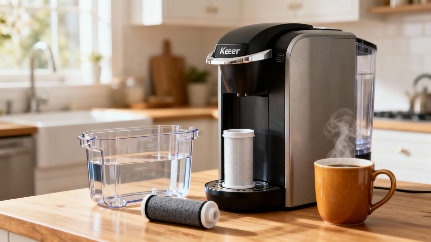 Stack of fluffy pancakes with syrup, perfect for breakfast.